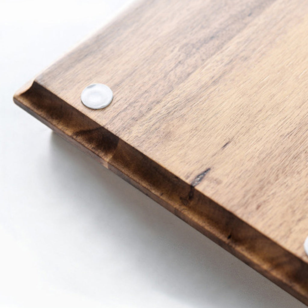 SOGA 2X 36cm Brown Rectangle Wooden Acacia Food Serving Tray Charcuterie Board Centerpiece  Home Decor