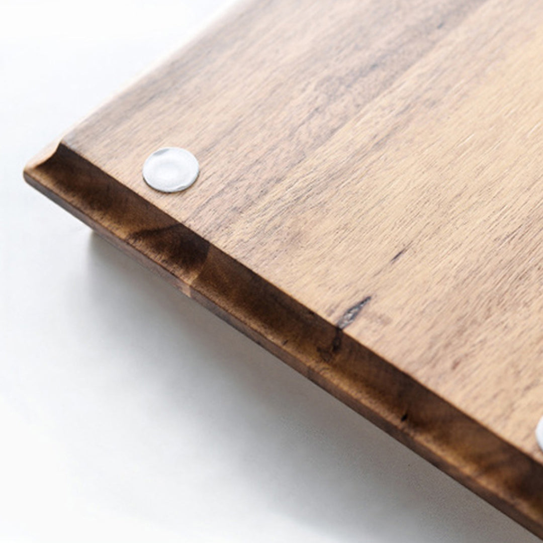 SOGA 2X 36cm Brown Rectangle Wooden Acacia Food Serving Tray Charcuterie Board Centerpiece  Home Decor