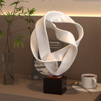 SOGA 41cm White Loop Sculpture – Home Decor