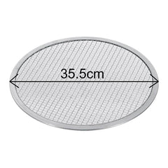 SOGA 2X 14-inch Round Seamless Aluminium Nonstick Commercial Grade Pizza Screen Baking Pan
