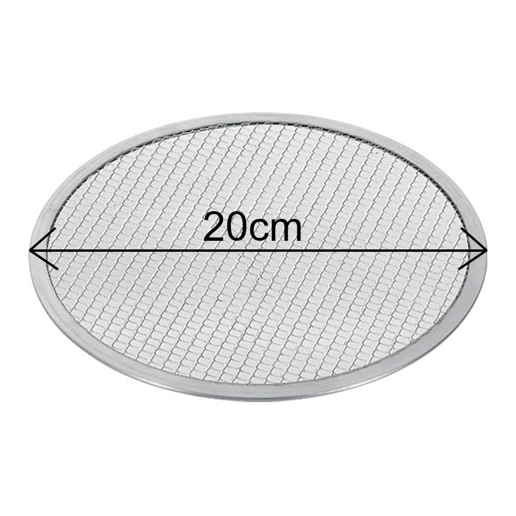 SOGA 6X 8-inch Round Seamless Aluminium Nonstick Commercial Grade Pizza Screen Baking Pan