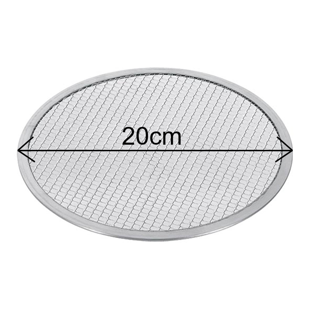 SOGA 6X 8-inch Round Seamless Aluminium Nonstick Commercial Grade Pizza Screen Baking Pan