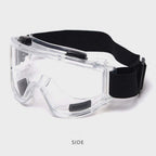 2X Clear Protective Eye Glasses Safety Windproof Lab Goggles Eyewear