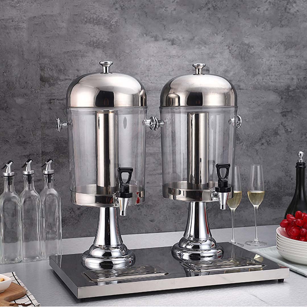 SOGA 2x Dual 8L Juicer Water Milk Coffee Pump Beverage Drinking Utensils