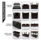 SOGA 160cm Raised Planter Box Vegetable Herb Flower Outdoor Plastic Plants Garden Bed