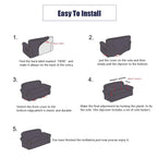 SOGA 4-Seater Coffee Sofa Cover Couch Protector High Stretch Lounge Slipcover Home Decor