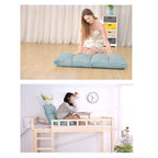 SOGA 4X Lounge Floor Recliner Adjustable Lazy Sofa Bed Folding Game Chair Mint Green