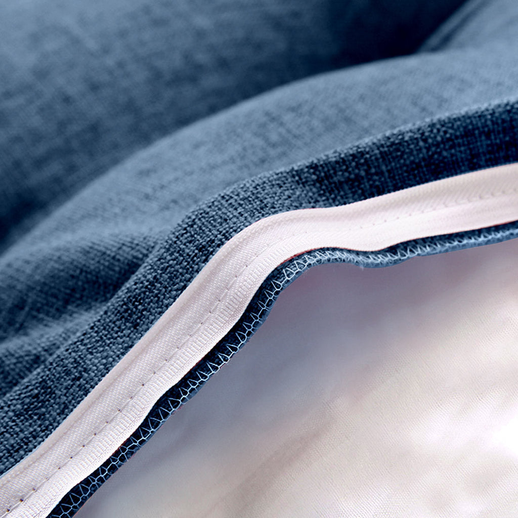 SOGA 120cm Blue Triangular Wedge Bed Pillow Headboard Backrest Bedside Tatami Cushion Home Decor