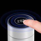 SOGA 500ML Stainless Steel Smart LCD Thermometer Display Bottle Vacuum Flask Thermos White