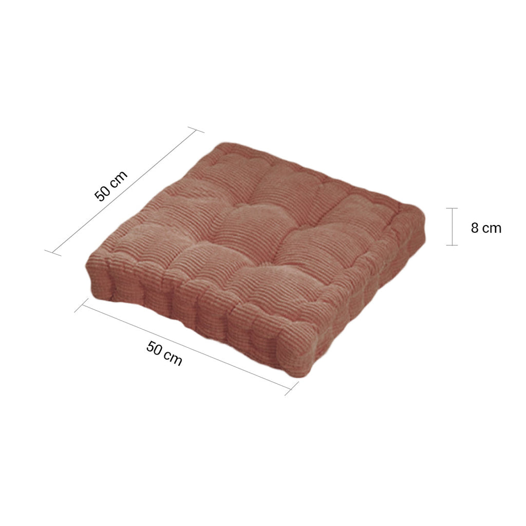 SOGA 2X Coffee Square Cushion Soft Leaning Plush Backrest Throw Seat Pillow Home Office Decor