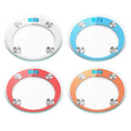 SOGA 2X 180kg Digital Fitness Weight Bathroom Gym Body Glass LCD Electronic Scale Orange/Blue