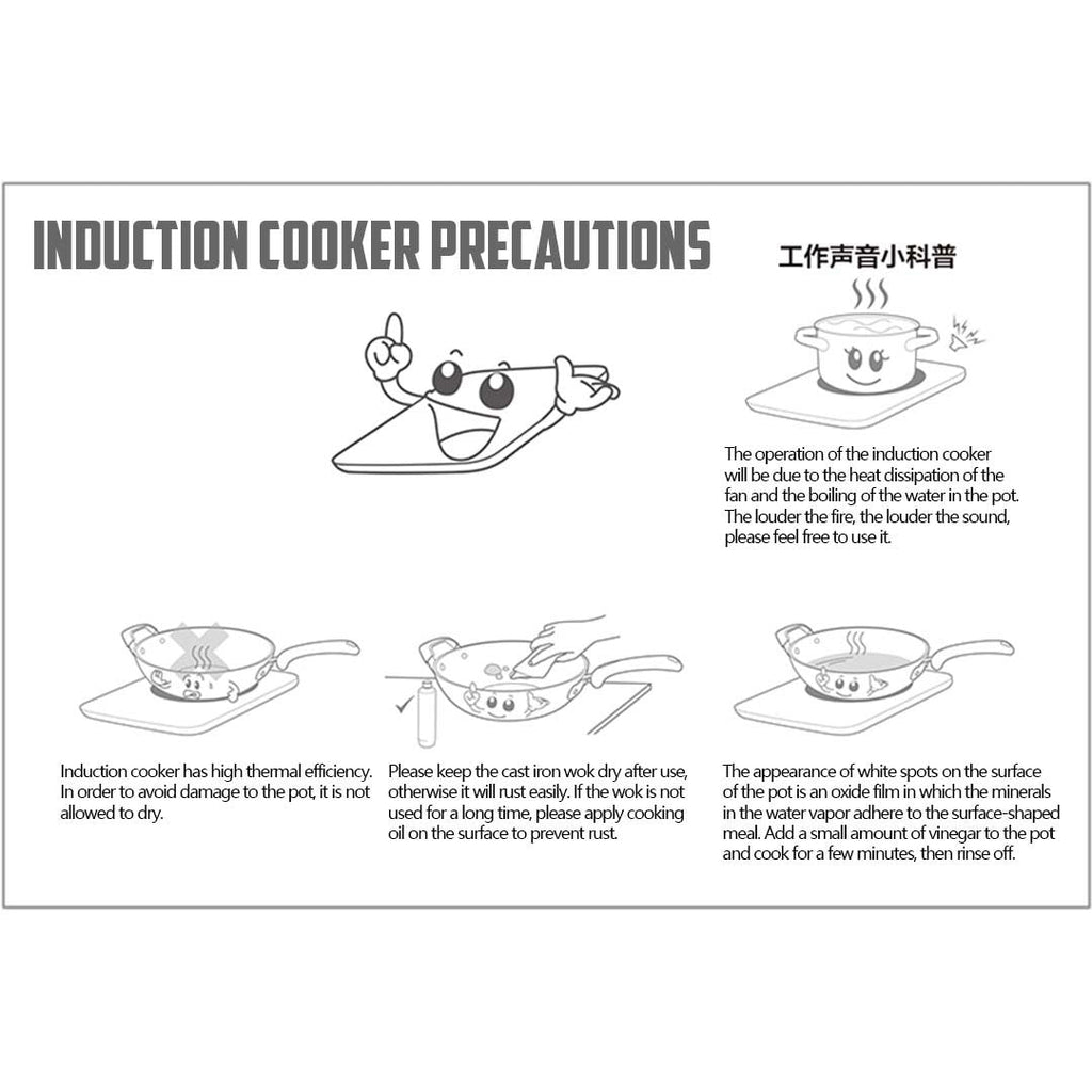 SOGA Electric Smart Induction Cooktop and 34cm Cast Iron Induction Crepe Pan Baking Cookware