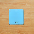 SOGA 180kg Digital Fitness Weight Bathroom Gym Body Glass LCD Electronic Scales Blue