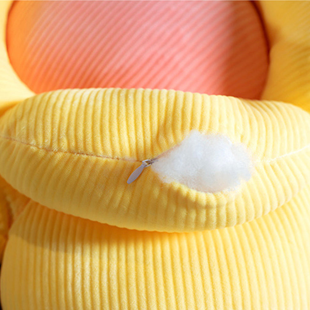 SOGA 2X Beige Double Flower Shape Cushion Soft Bedside Floor Plush Pillow Home Decor