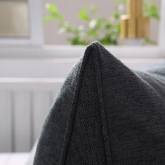 SOGA 2X 180cm Dark Grey Triangular Wedge Bed Pillow Headboard Backrest Bedside Tatami Cushion Home Decor