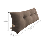 SOGA 4X 100cm Coffee Triangular Wedge Bed Pillow Headboard Backrest Bedside Tatami Cushion Home Decor
