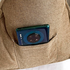 SOGA 2X 45cm Khaki Triangular Wedge Lumbar Pillow Headboard Backrest Sofa Bed Cushion Home Decor