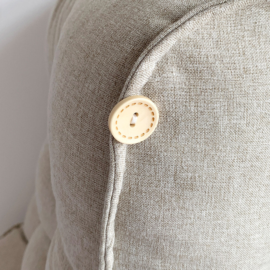 SOGA 45cm White Triangular Wedge Lumbar Pillow Headboard Backrest Sofa Bed Cushion Home Decor