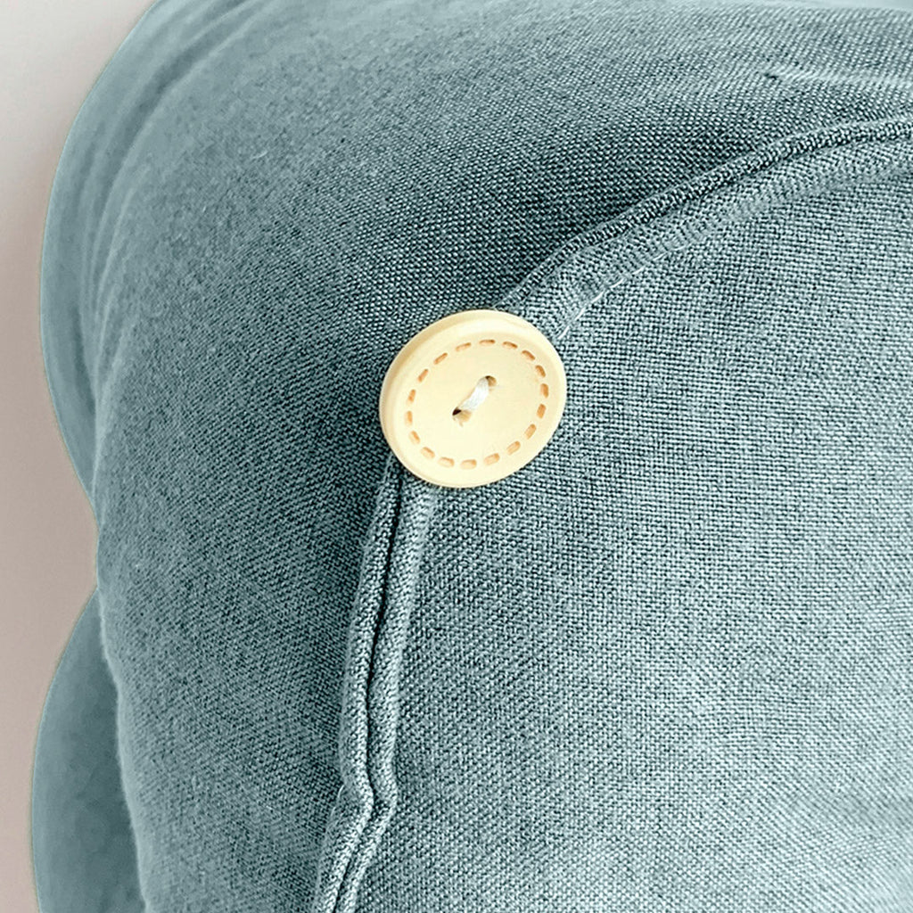 SOGA 45cm Green Triangular Wedge Lumbar Pillow Headboard Backrest Sofa Bed Cushion Home Decor