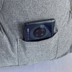 SOGA 4X 45cm Silver Triangular Wedge Lumbar Pillow Headboard Backrest Sofa Bed Cushion Home Decor