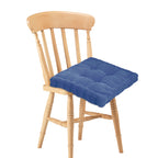 SOGA 2X Blue Square Cushion Soft Leaning Plush Backrest Throw Seat Pillow Home Office Decor