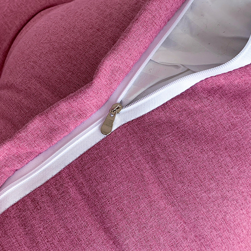 SOGA 4X 45cm Magenta Triangular Wedge Lumbar Pillow Headboard Backrest Sofa Bed Cushion Home Decor