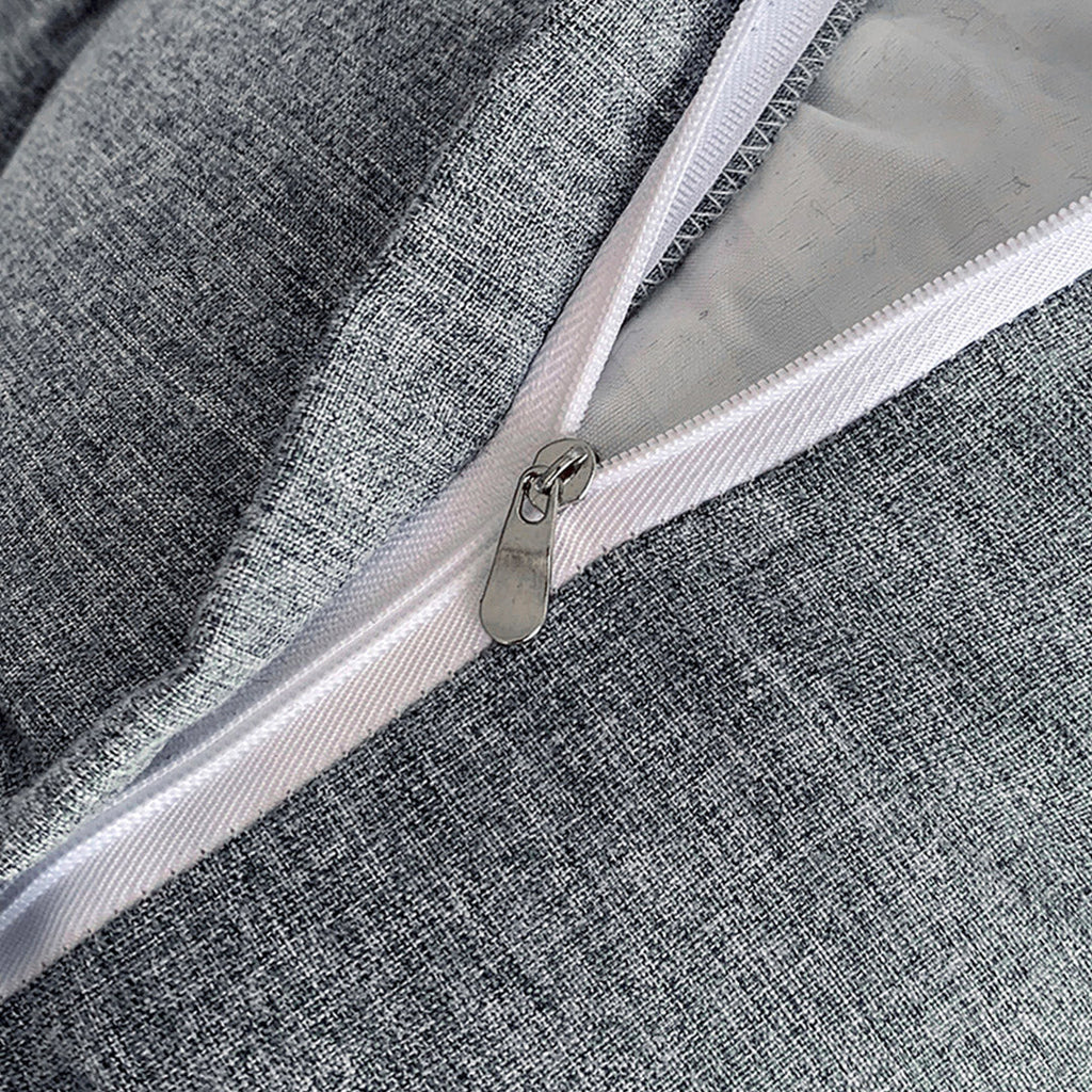 SOGA 4X 45cm Silver Triangular Wedge Lumbar Pillow Headboard Backrest Sofa Bed Cushion Home Decor