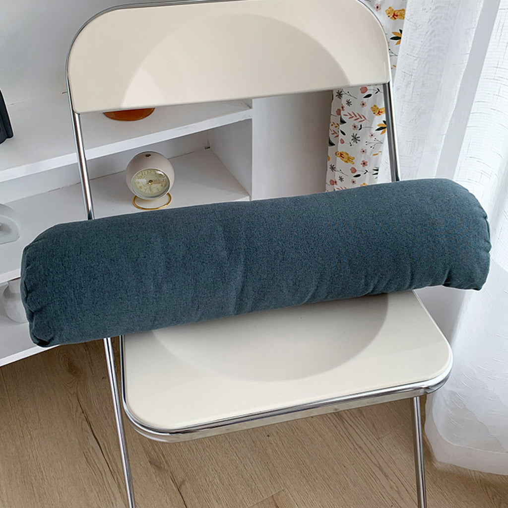 SOGA 45cm Grey Triangular Wedge Lumbar Pillow Headboard Backrest Sofa Bed Cushion Home Decor