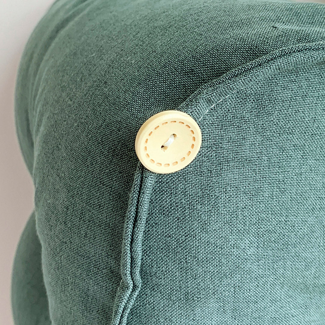 SOGA 2X 60cm Green Triangular Wedge Lumbar Pillow Headboard Backrest Sofa Bed Cushion Home Decor