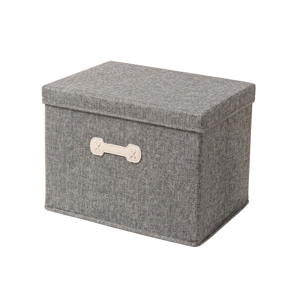 SOGA (50x40x30cm) Grey 60L Fabric Storage Box Organizer