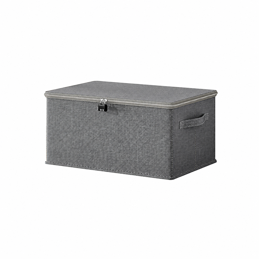 SOGA (40x30x20cm) Grey Fabric Storage Box Home Organizer ( Large)