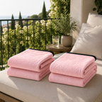 SOGA 2X 230x200cm Pink Flannel Polyester Throw Blanket