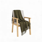 SOGA Army Green Polyester Throw Blanket Soft Cozy Sofa Bed