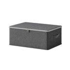 SOGA (38x26x15cm) Grey Fabric Storage Box Home Organizer (Medium)