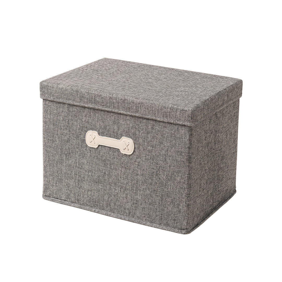 SOGA (40x30x25cm) Grey 30L Fabric Storage Box Organizer