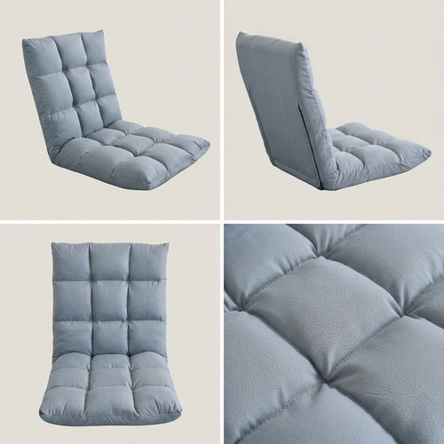 SOGA Light Grey Flannel Lounge Chair Cushion Soft Comfortable Seat Pad