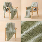 SOGA 2X Matcha Green Polyester Throw Blanket Soft Cozy Sofa Bed