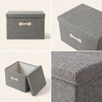 SOGA (60x42x40cm) Grey 108L Fabric Storage Box Organizer