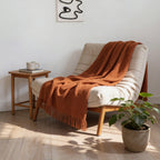 SOGA Brown Polyester Throw Blanket Soft Cozy Sofa Bed