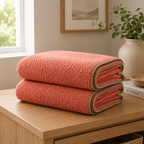 SOGA 2X 230x200cm Pink Flannel Polyester Throw Blanket