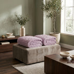 SOGA 2X 150x200cm Purple Flannel Polyester Throw Blanket