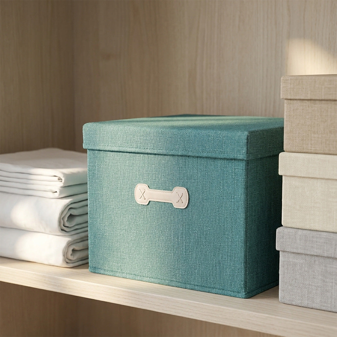 SOGA (46x36x28cm) Green 45L Fabric Storage Box Organizer