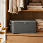 SOGA (38x26x15cm) Grey Fabric Storage Box Home Organizer (Medium)