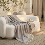 SOGA 2XGrey Throw Blanket 127x170cm Soft Polyester Cozy Sofa Bed