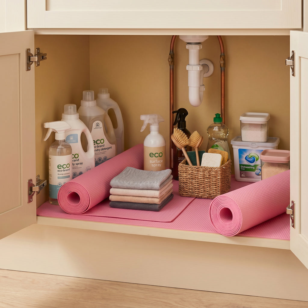 SOGA 2X 60x300cm Pink EVA Cabinet Shelf Liner Mat