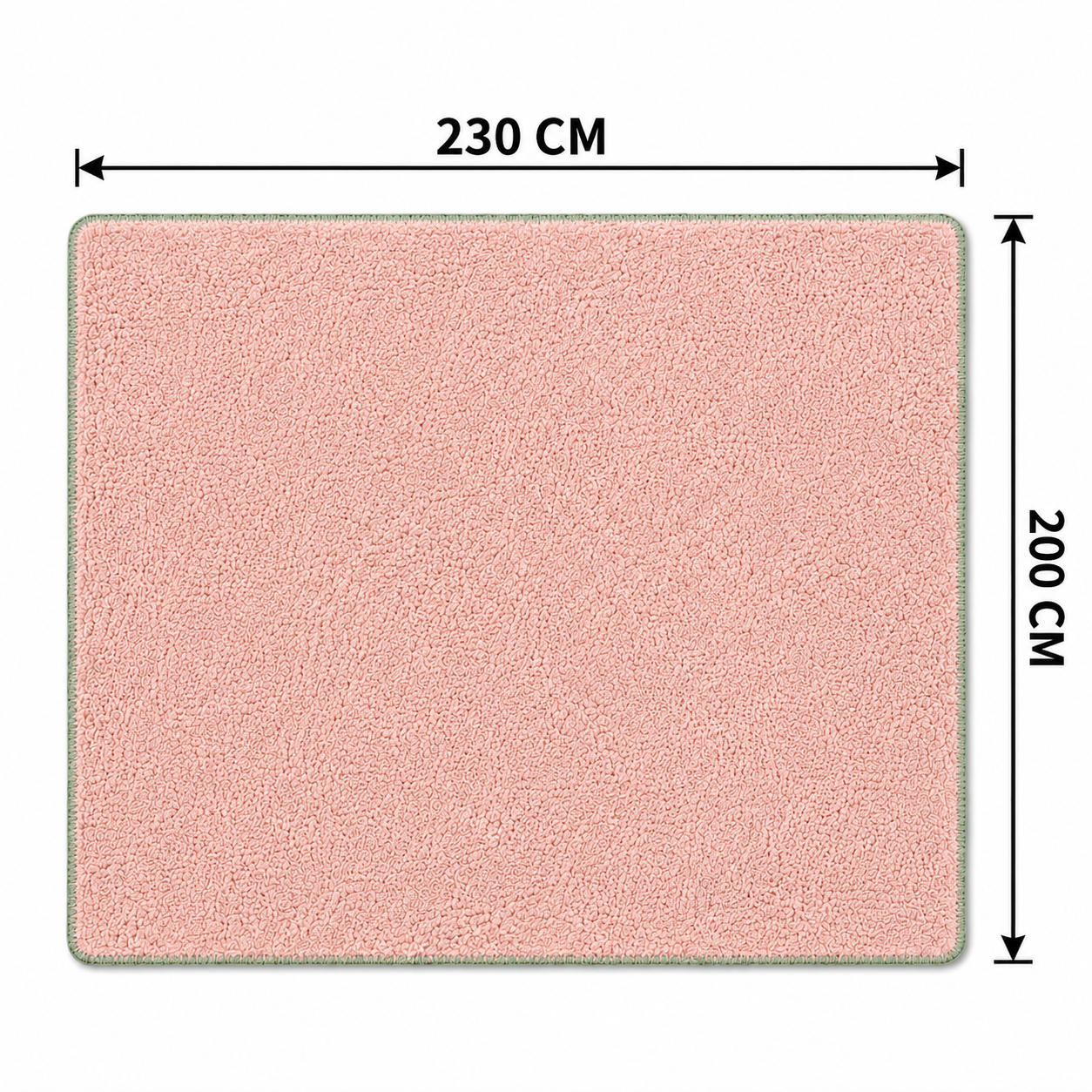 SOGA 2X 230x200cm Pink Flannel Polyester Throw Blanket