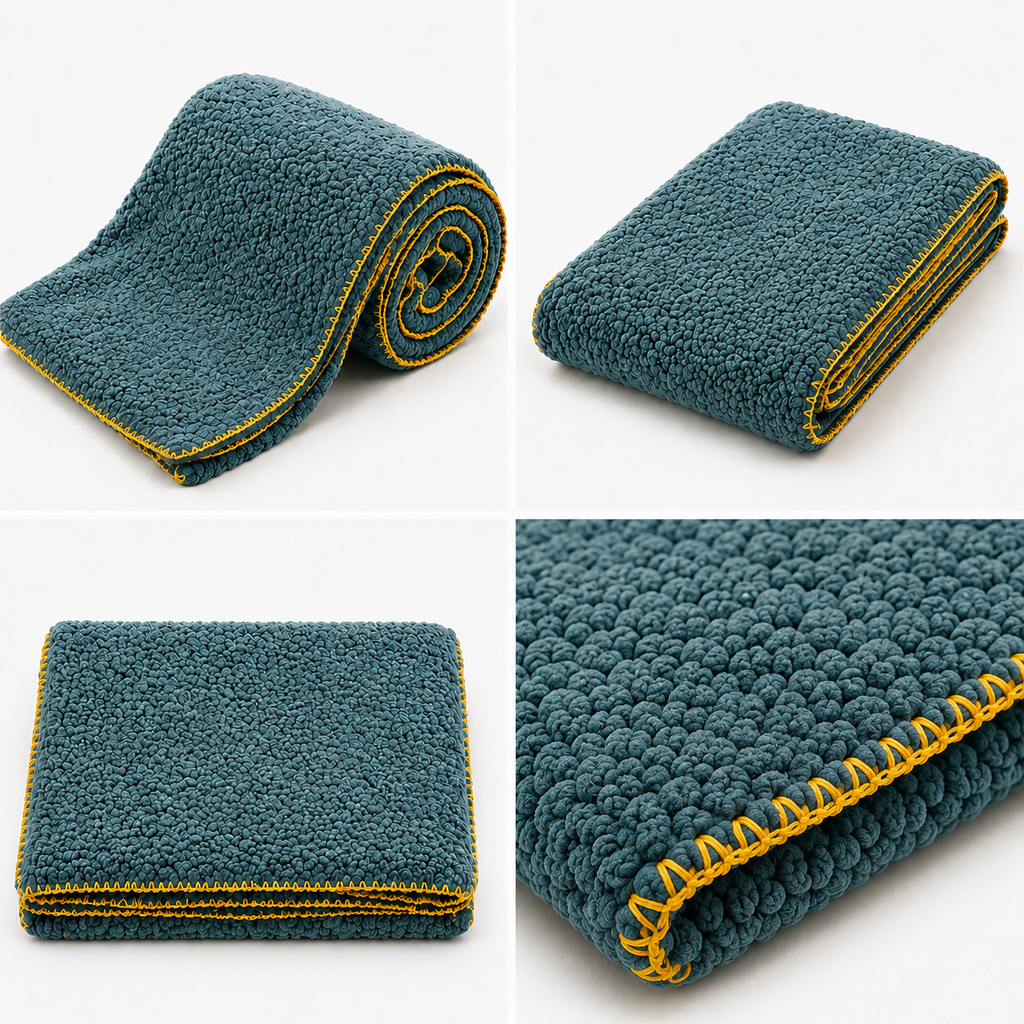 SOGA 2X 230x200cm Grayish-green Flannel Polyester Throw Blanket