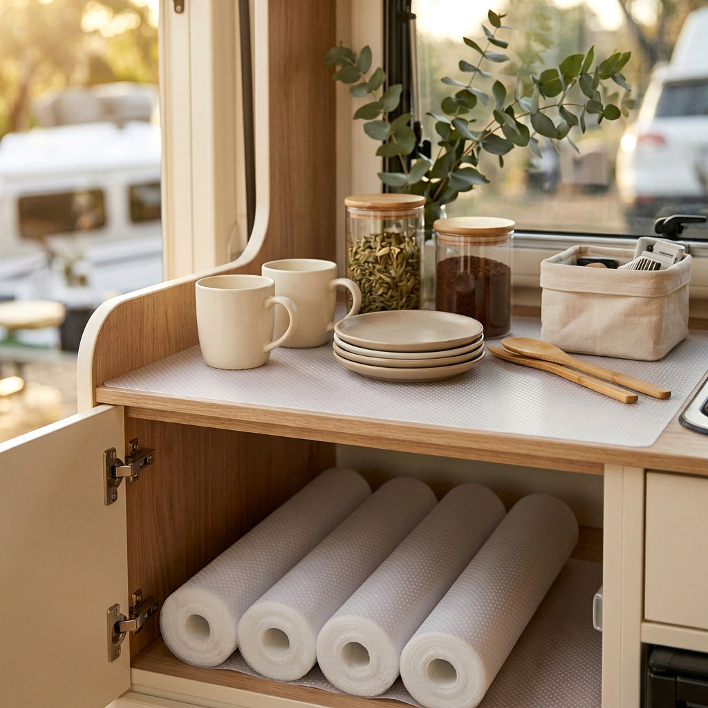 SOGA 4X 40x300cm Transparent EVA Cabinet Mat Non Slip Drawer Shelf Liner