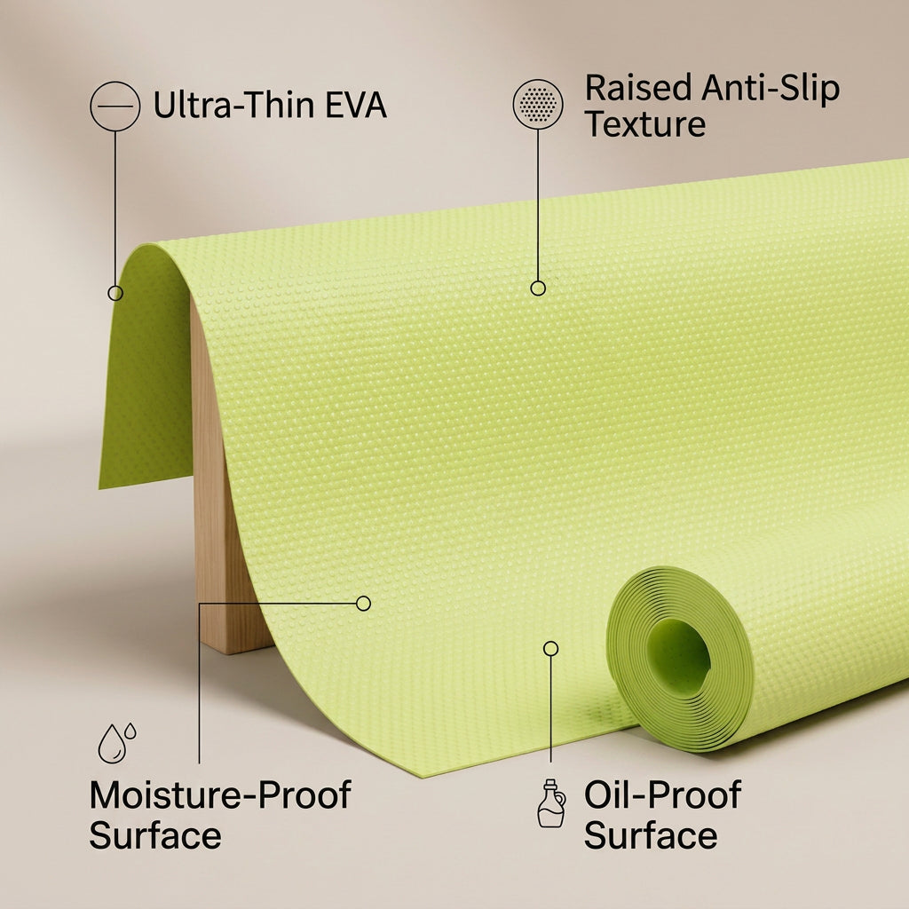 SOGA 2X 60x300cm Green EVA Cabinet Shelf Liner Mat