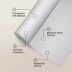 SOGA 4X 40x300cm Transparent EVA Cabinet Shelf Liner Mat